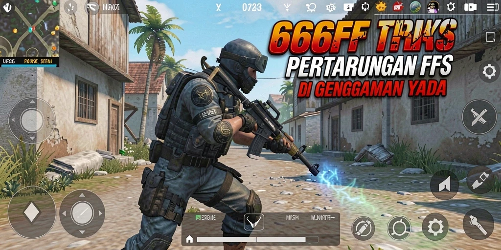 Tangkapan layar utama 666FF menampilkan aksi menegangkan dalam pertempuran FPS.