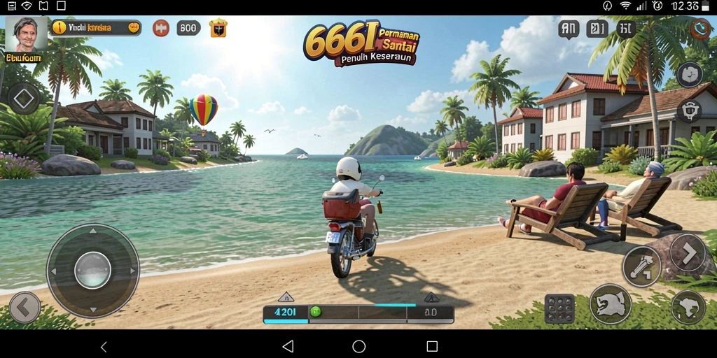 Tampilan gameplay seru dan interaktif dari 666I yang menghibur.