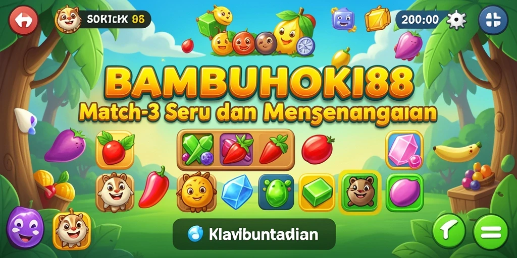 Tangkapan layar gameplay BAMBUHOKI88 yang penuh warna dan seru.