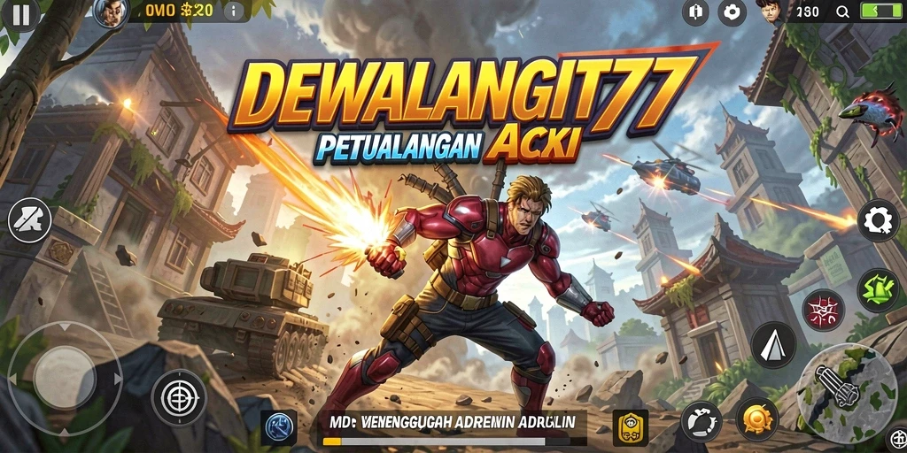 Tangkapan layar DEWALANGIT77 menunjukkan aksi seru dalam pertarungan.