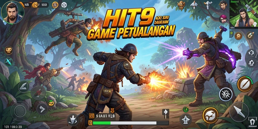 Tangkapan layar HIT9 menampilkan aksi intens dalam pertempuran.