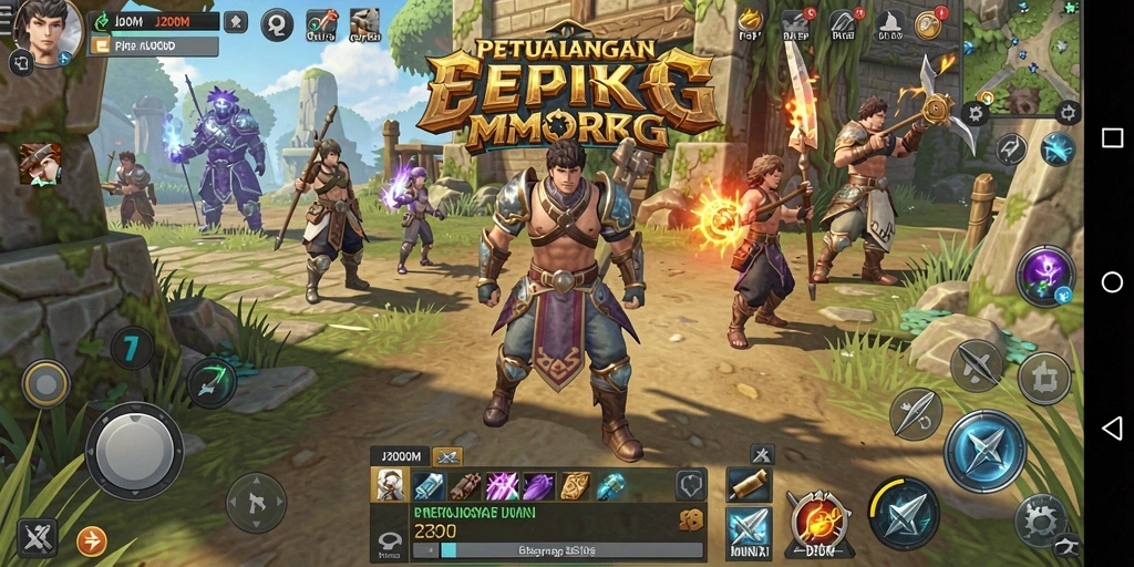 Tampilan gameplay J200M yang memukau dan mendebarkan.