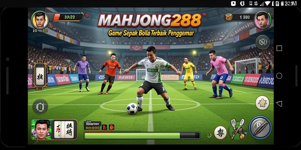 Tangkapan layar memperlihatkan aksi mendebarkan dalam permainan sepak bola.