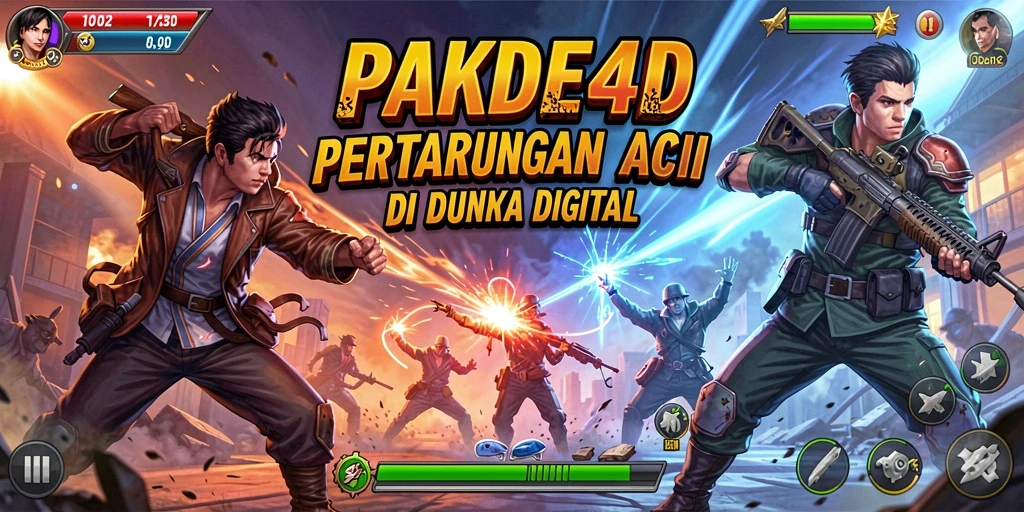 Screenshot PAKDE4D menampilkan aksi mendebarkan dalam pertempuran.