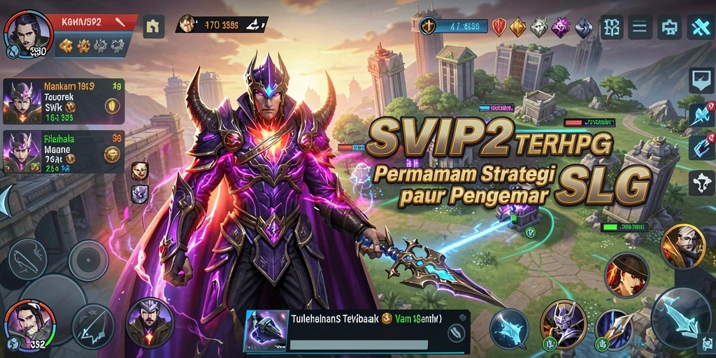 Screenshot SVIP2 menampilkan aksi pertempuran seru dalam gameplay SLG.