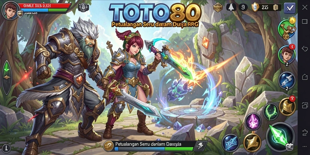 Screenshot gameplay menampilkan pertarungan seru di TOTO80.
