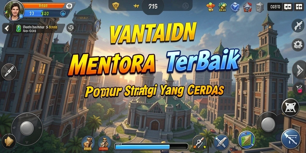 Tampilan gameplay VANTAIDN yang seru dalam Tower Defense.
