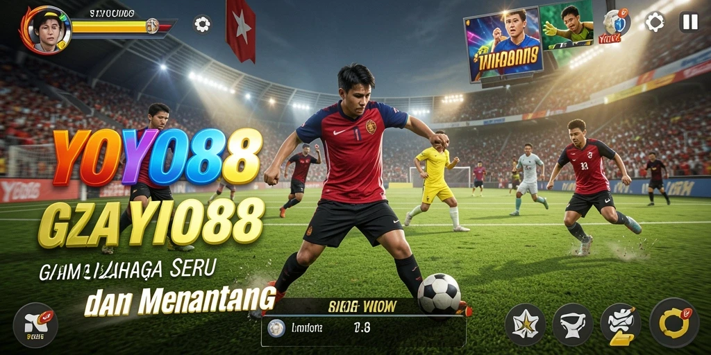 Gameplay menarik dalam YOYO88 menunjukkan aksi olahraga yang seru.