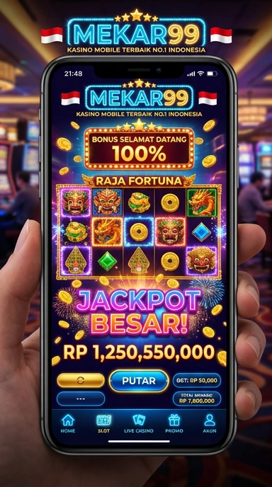 Tampilan utama aplikasi mekar99 yang menarik dan intuitif.